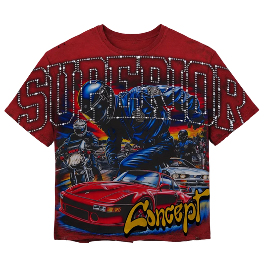 Superior Red Tee ¨ Run to the de car ¨
